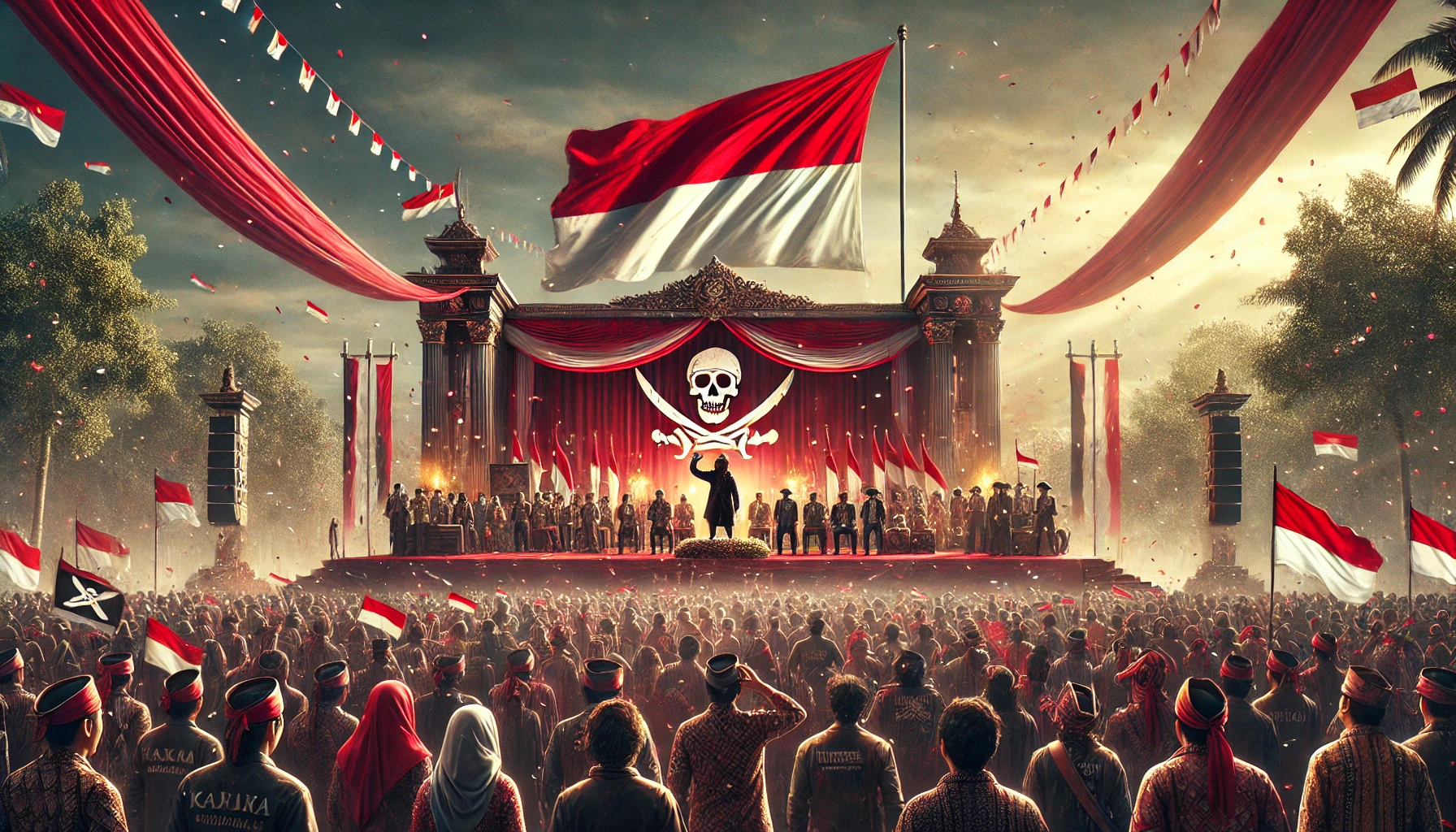 pengibaran bendera one piece