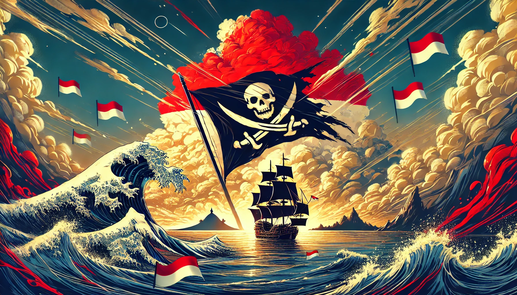 arti bendera one piece di indonesia