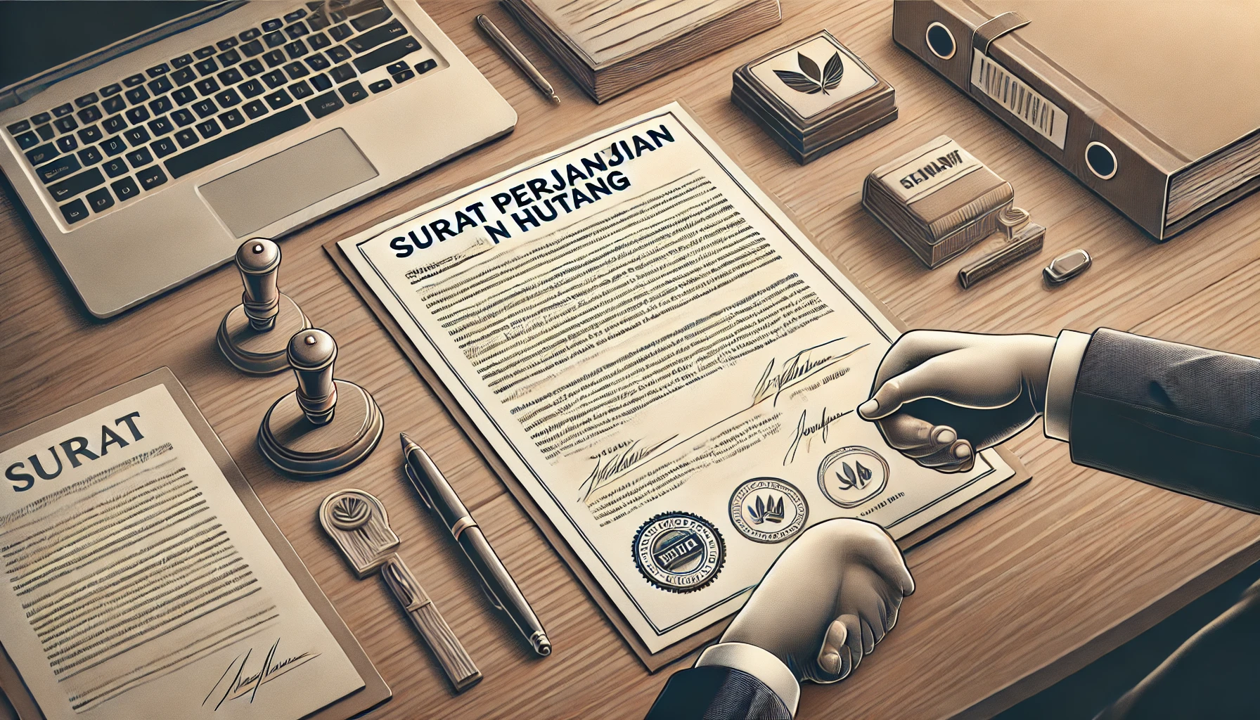 Contoh Surat Perjanjian Hutang Resmi Lengkap Siap Digunakan