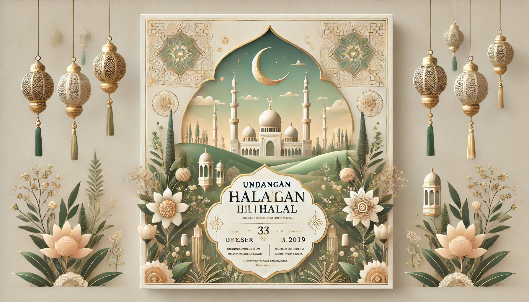 Contoh Undangan Halal Bihalal Simple Dan Menarik