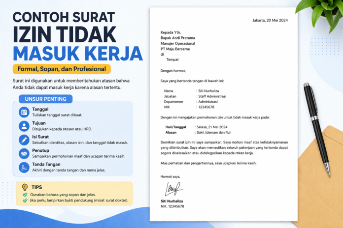 Contoh Surat Izin Kerja
