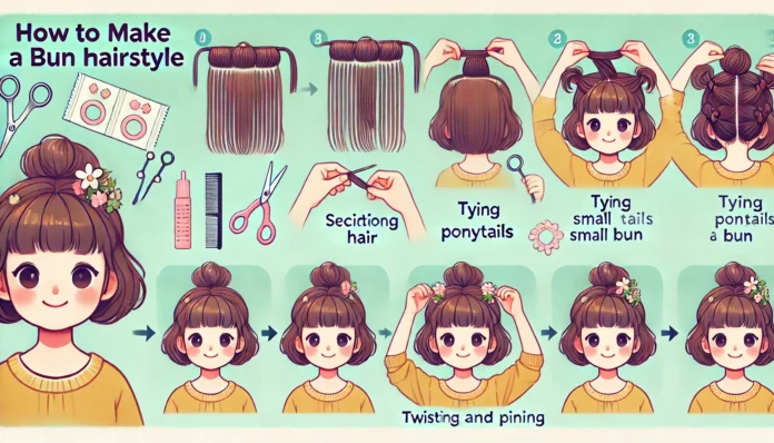 Cara Sanggul Anak Rambut