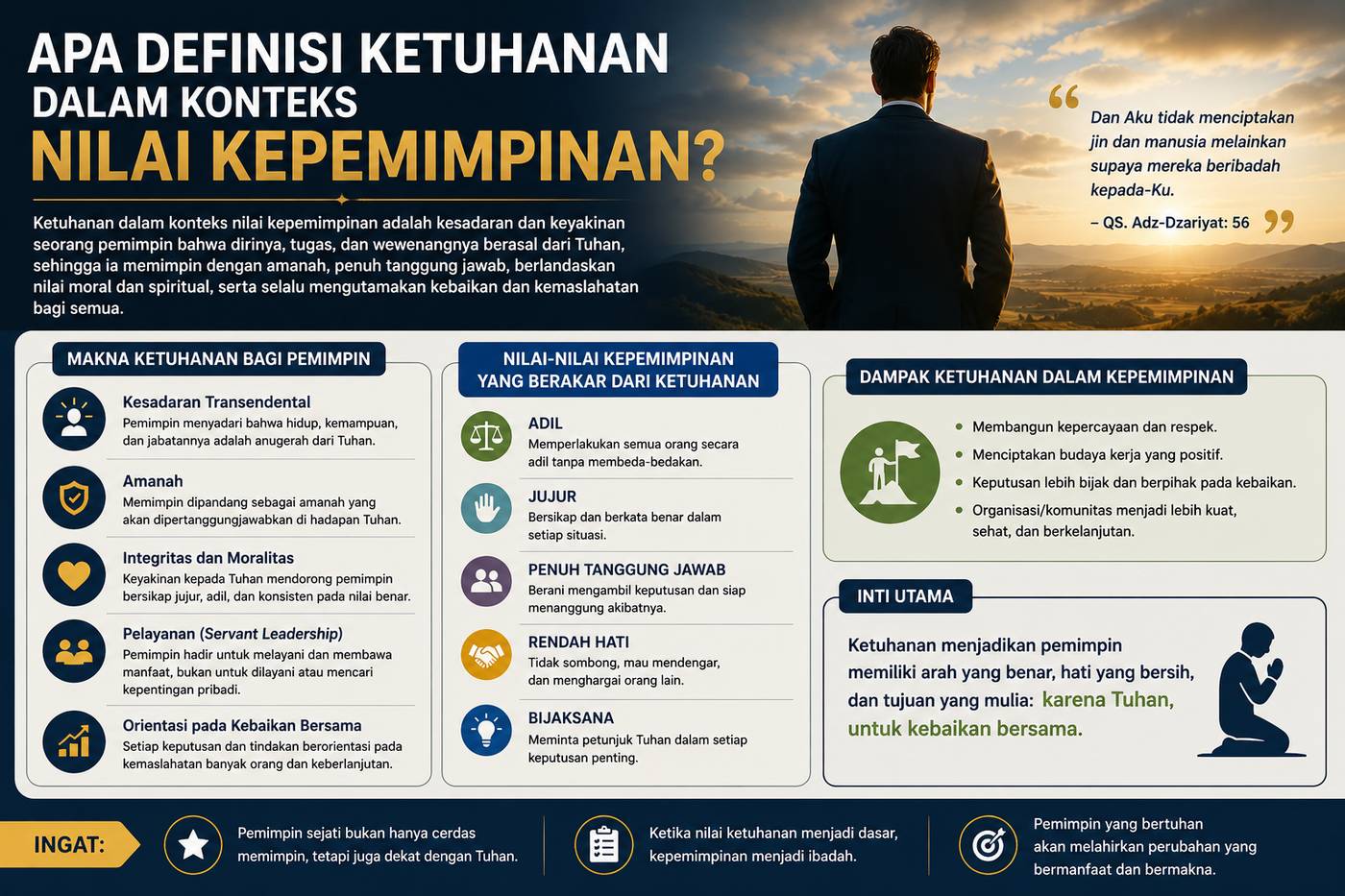 Apa Definisi Ketuhanan Dalam Konteks Nilai Kepemimpinan
