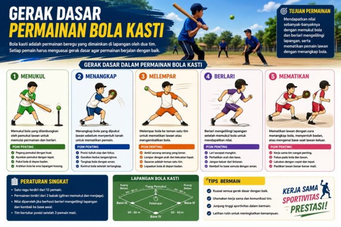 Gerak Dasar Permainan Bola Kasti