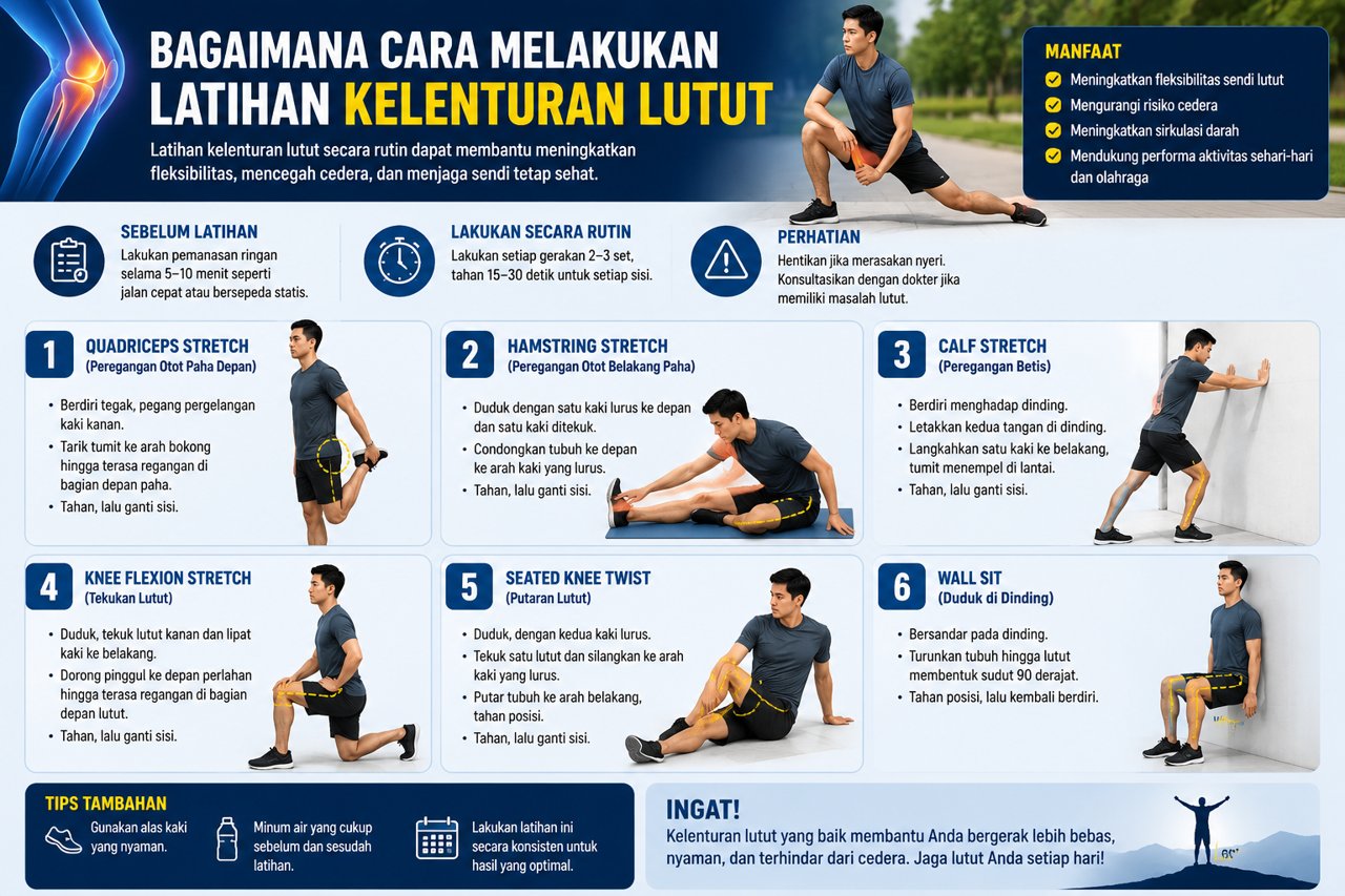 Bagaimana Cara Melakukan Latihan Kelenturan Lutut