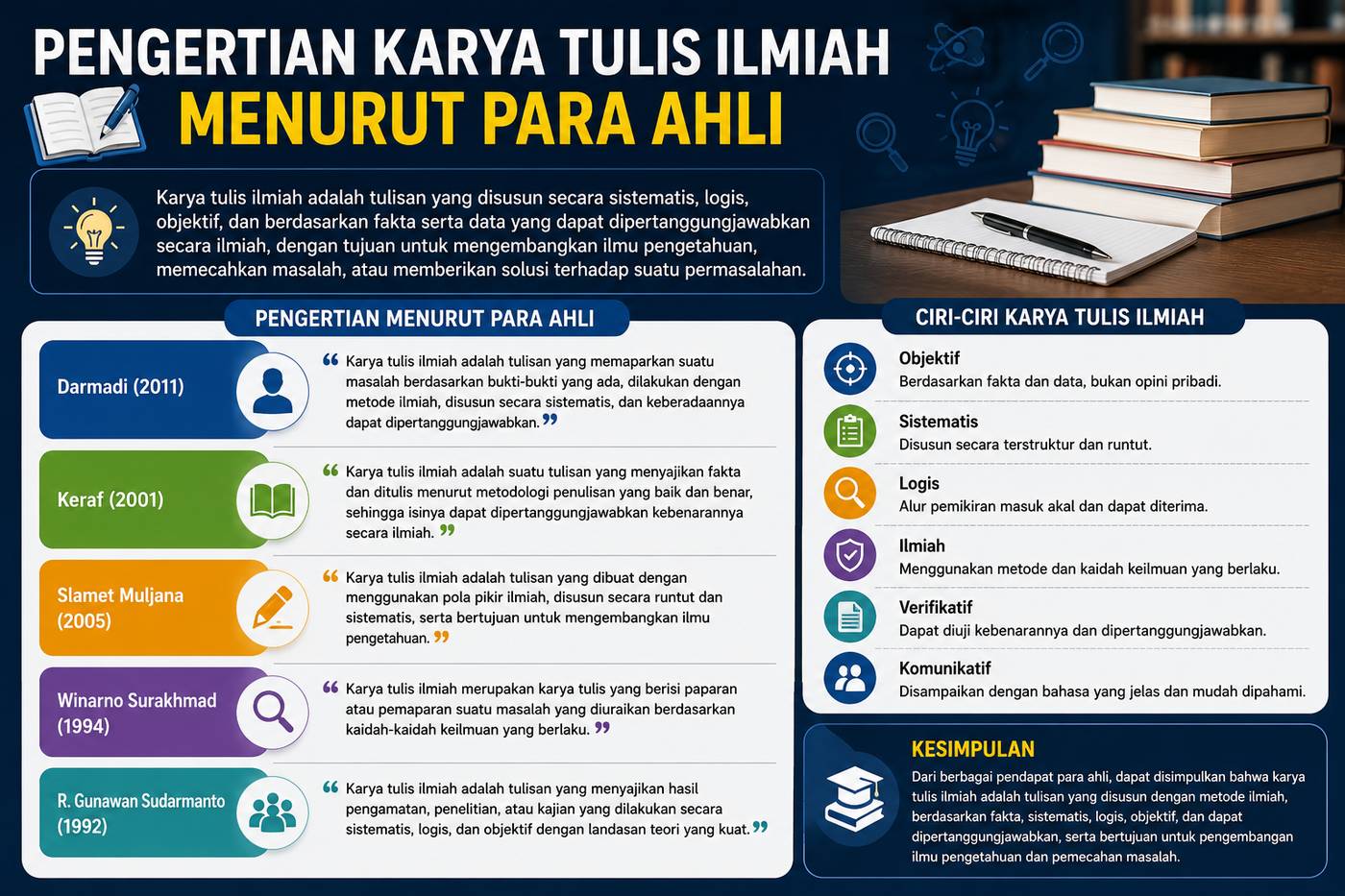 Pengertian Karya Tulis Ilmiah Menurut Para Ahli Lengkap