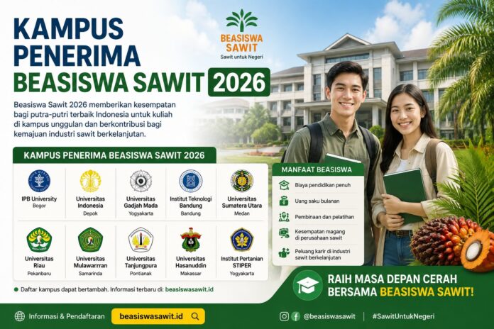 Kampus Penerima Beasiswa Sawit 2026