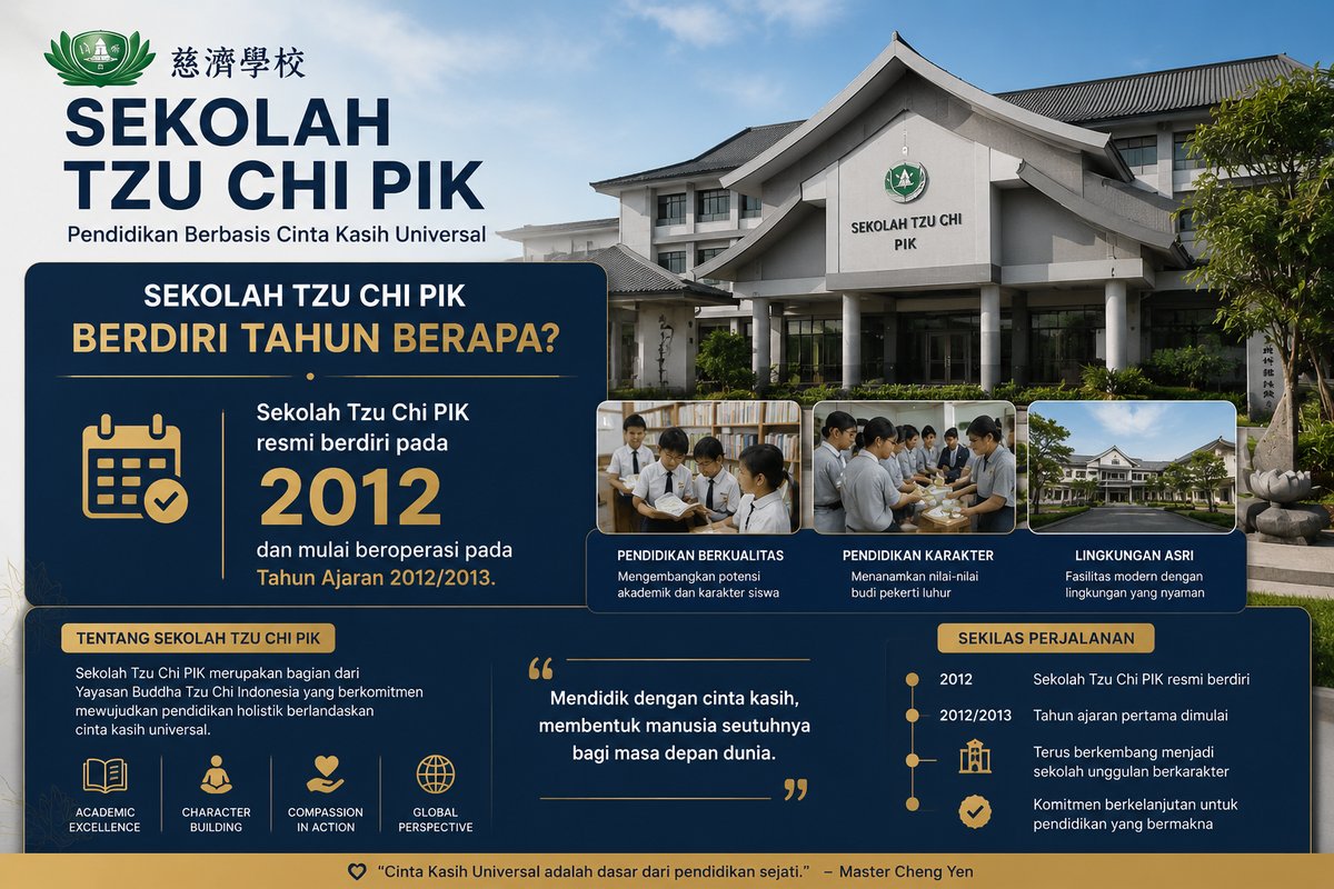 Sekolah Tzu Chi PIK Berdiri Kapan Dan Fakta Menariknya