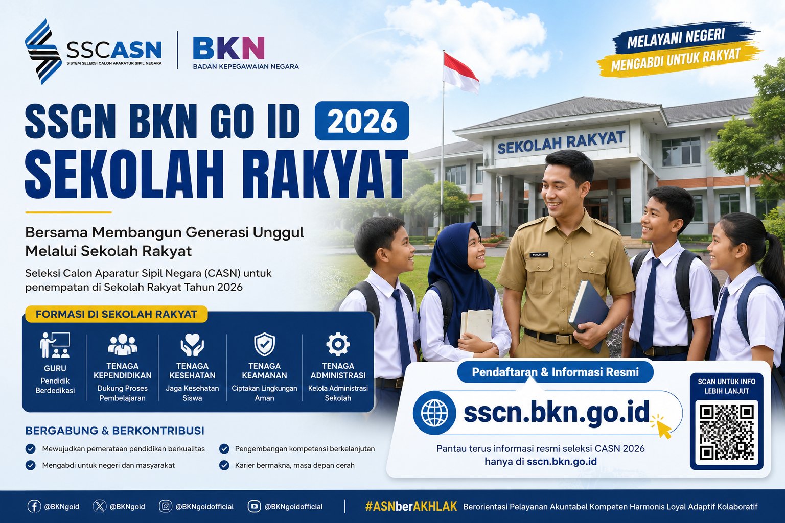 SSCN BKN GO ID 2026 Sekolah Rakyat Buka Ribuan Peluang