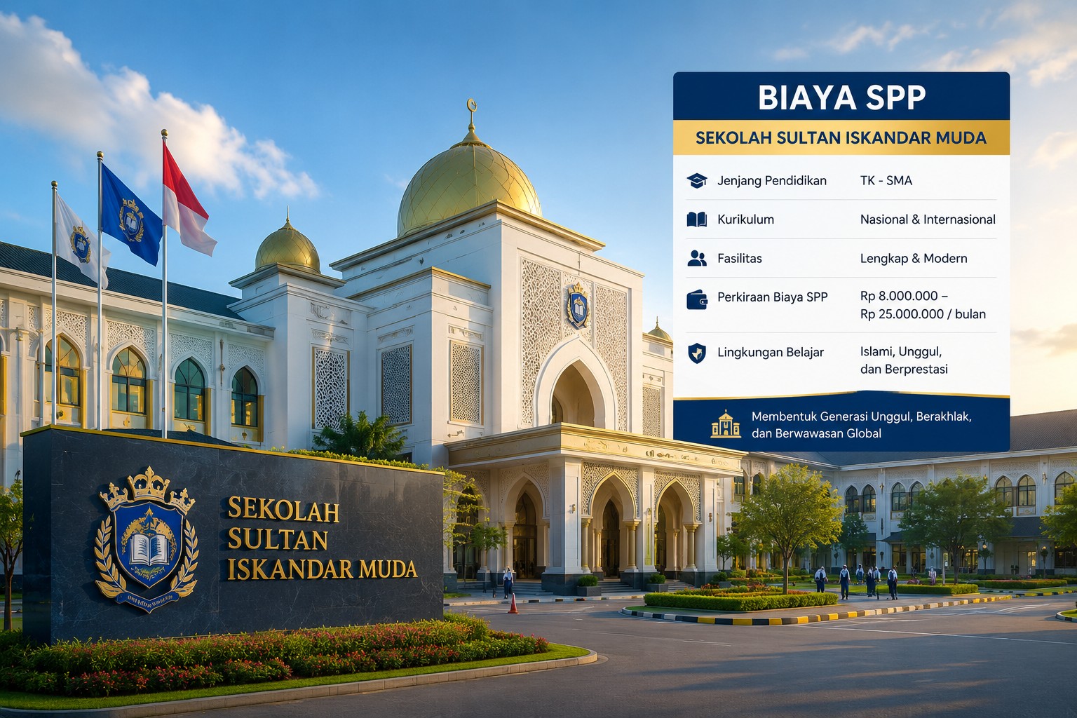 Biaya SPP Sekolah Sultan Iskandar Muda Terbaru Dan Fasilitas