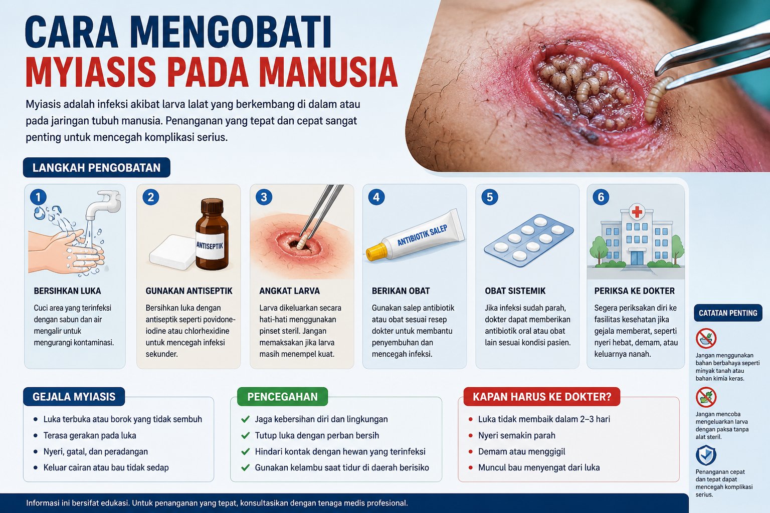 Cara Mengobati Myiasis Pada Manusia