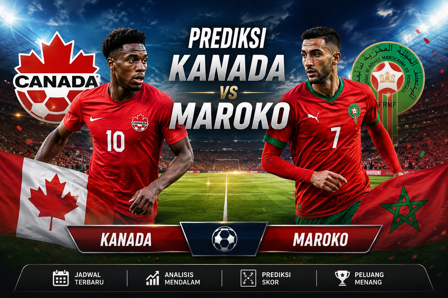 Prediksi Kanada vs Maroko Jadi Laga Panas Dunia