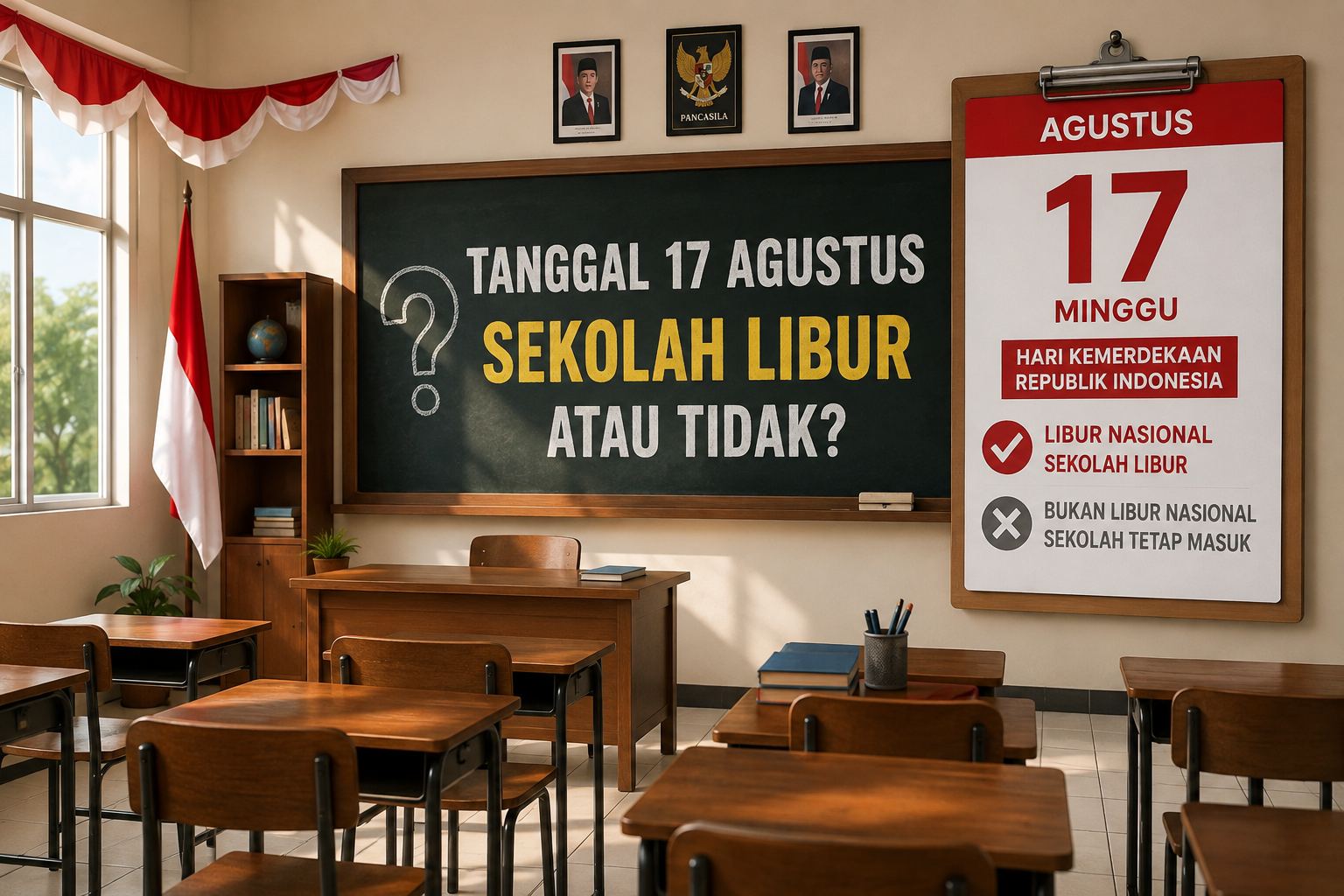 Tanggal 17 Agustus Sekolah