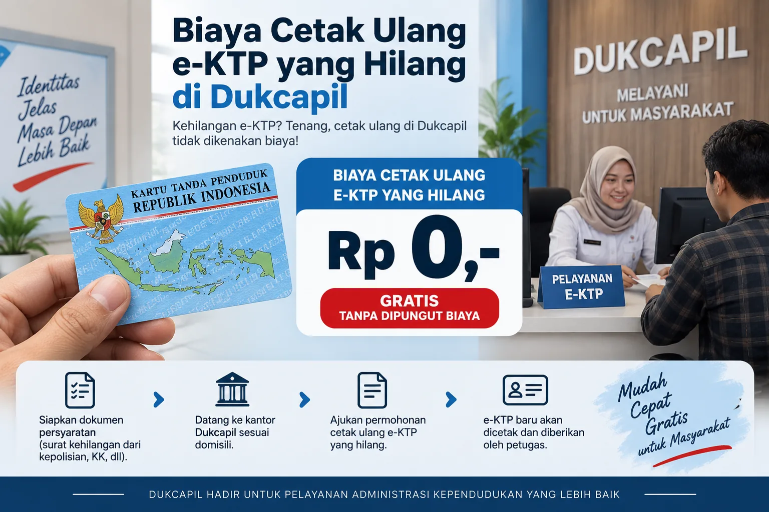 Biaya Cetak Ulang E KTP