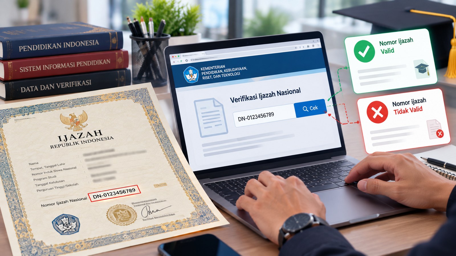 Cara Cek Nomor Ijazah Nasional Valid Secara Online