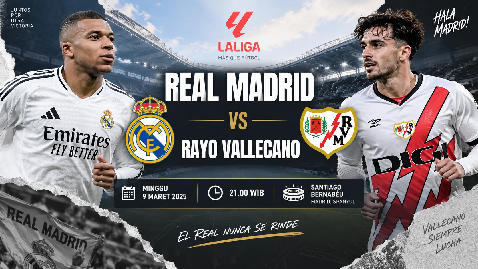 Jadwal Madrid vs Rayo Jadi Sorotan Laga La Liga