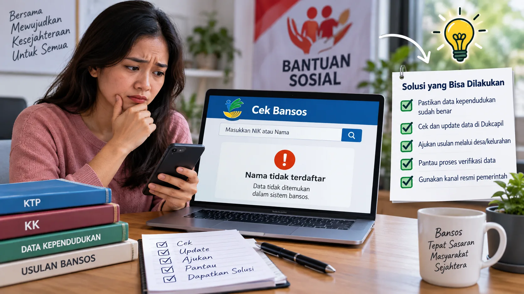 Solusi Nama Tidak Terdaftar Di Cek Bansos Padahal Layak
