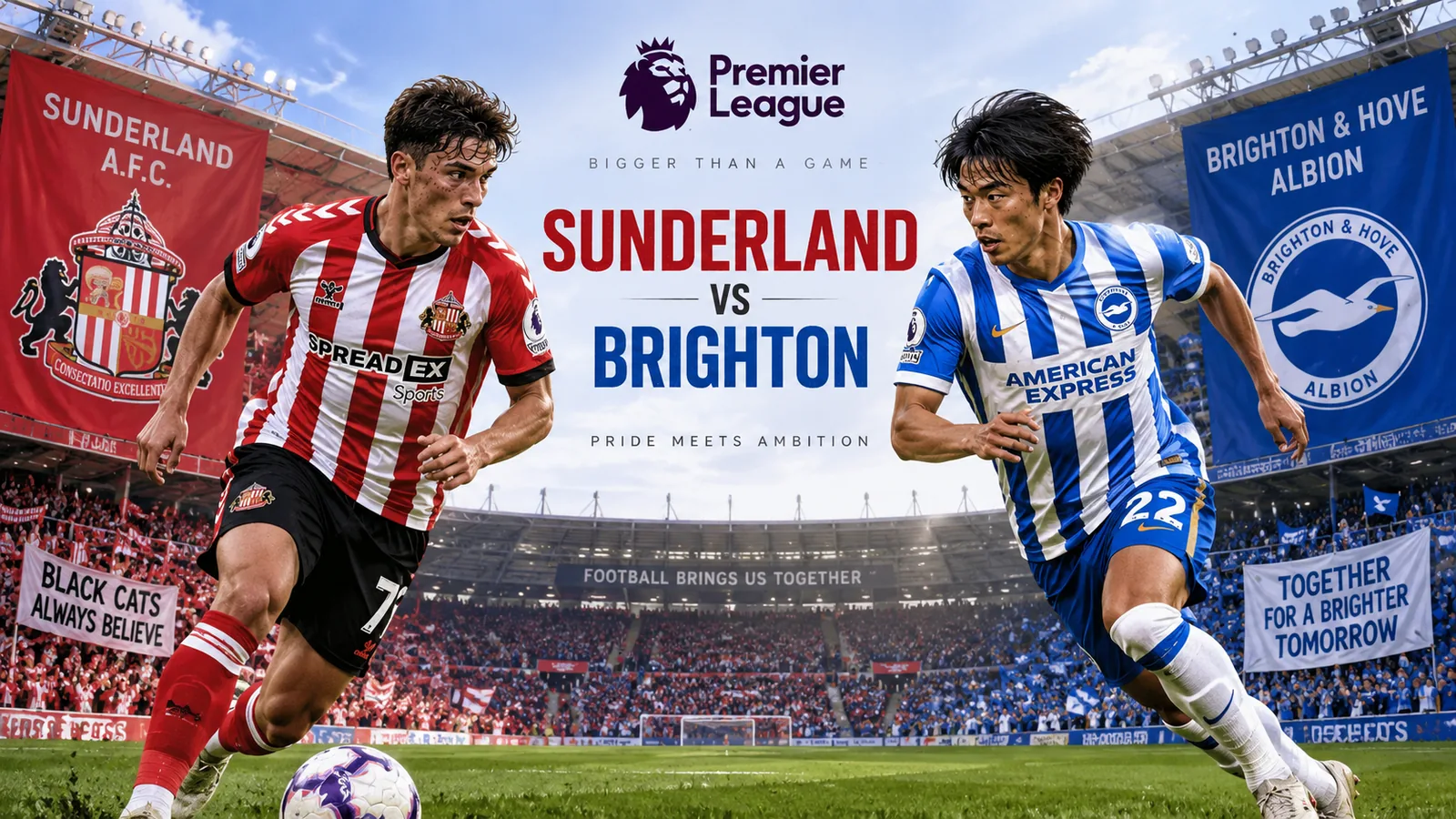 Pertandingan Sunderland vs Brighton